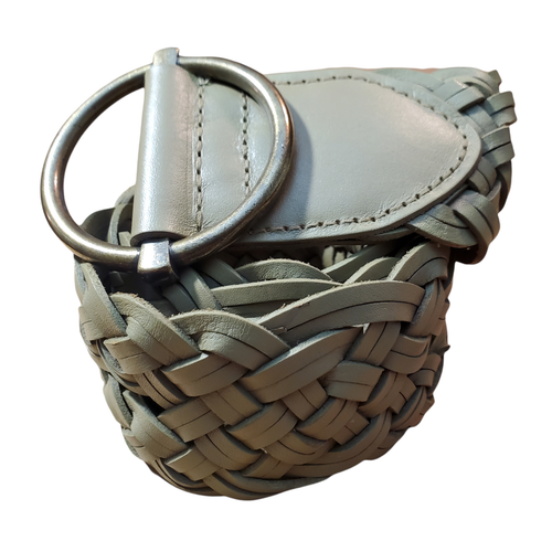 Wide Leather Braided Belt Size 