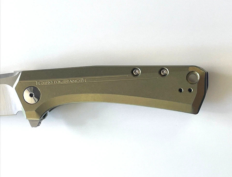 Zero Tolerance ZT 0808GLD Folding Knife S35VN Gold Anodized Titanium Handle USA - Image 4 of 4
