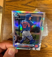 Pete Crow Armstrong B Crome prospect card. Small smudge on the signature.