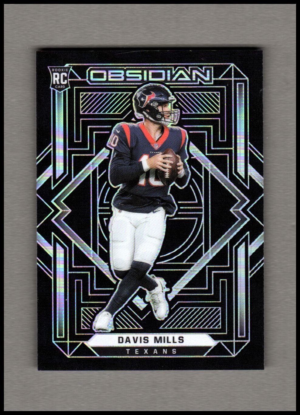 2021 Panini Obsidian #123 Davis Mills RC Texans Rookie Card - NM-MT