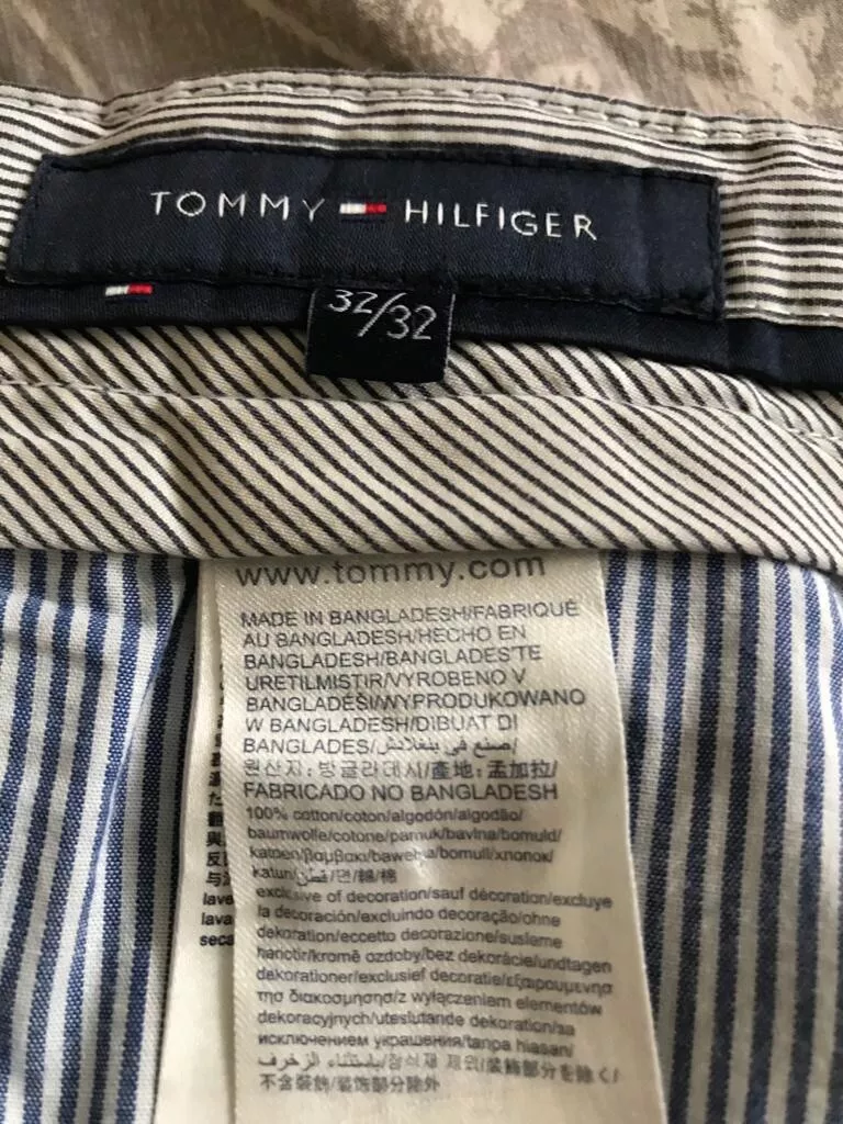 Lærd Slumkvarter hun er Tommy HILFIGER Authentic Mens Chino Navy In Good Condition UK Size W32 L32  | eBay