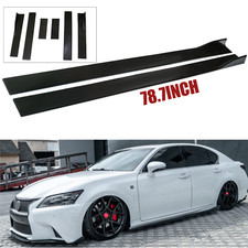 For Lexus Is250 Is350 Is300 Gloss Black Side Skirts Extention Body Kit Splitter