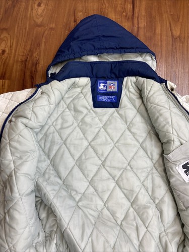 Vintage Dallas Cowboys Starter Jacket 90’s Quilted Lining L - Picture 9 of 9