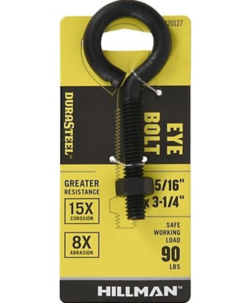 Hillman 320127 Black Coated Durasteel Eye Bolt With Nut Size 5 16 18 X hillman-320127-black-coated-durasteel-eye-bolt-with-nut-size-5-16-18-x
