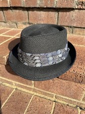 Fedora Braided Hats In The Belfry L/XL Gray Used
