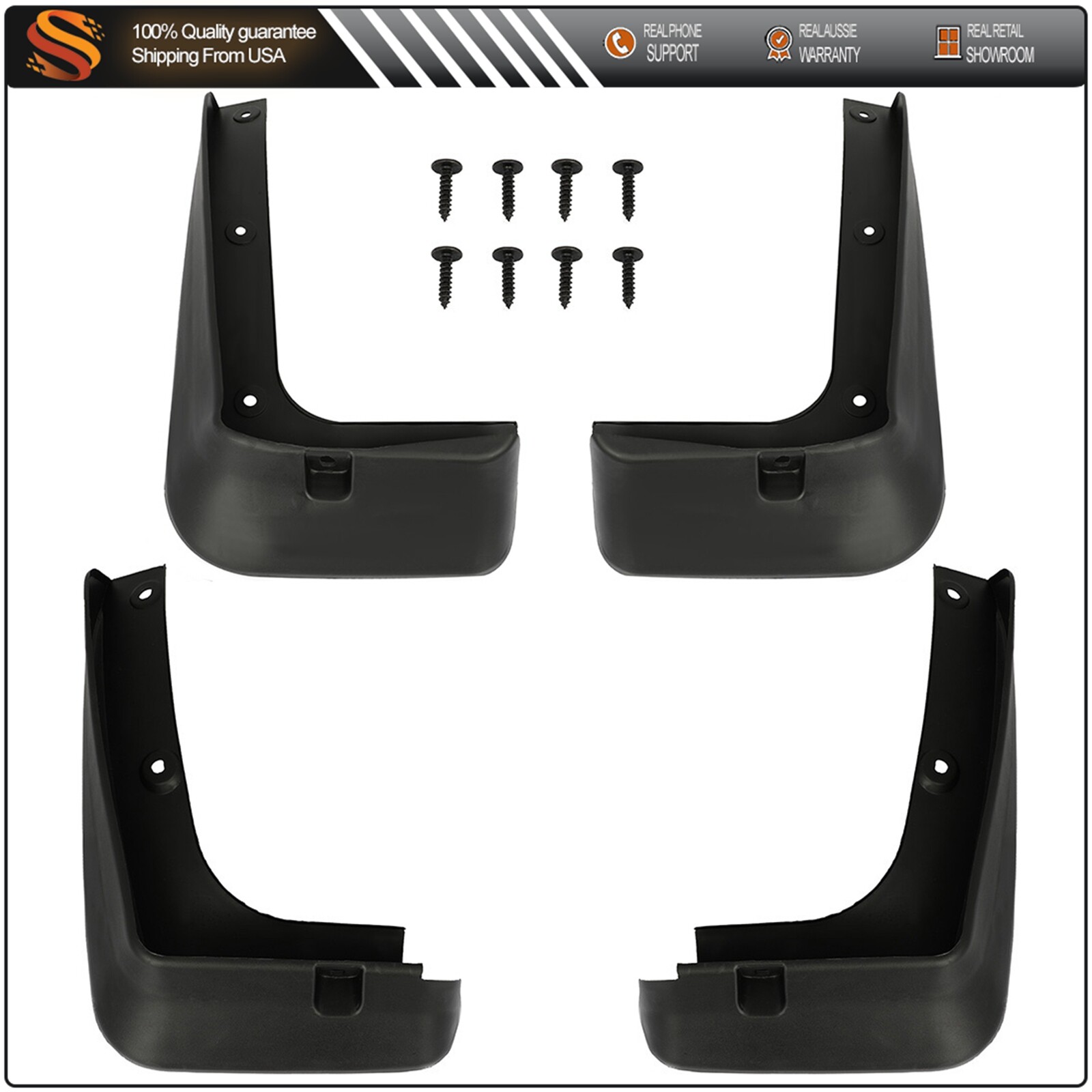 Mud Flaps For 2013-2018 Hyundai Santa Fe Front Rear Splash Guard Fender Mudguard-image