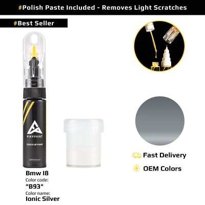 Touch up Paint for Bmw I8 Code: B93 Ionic Silver