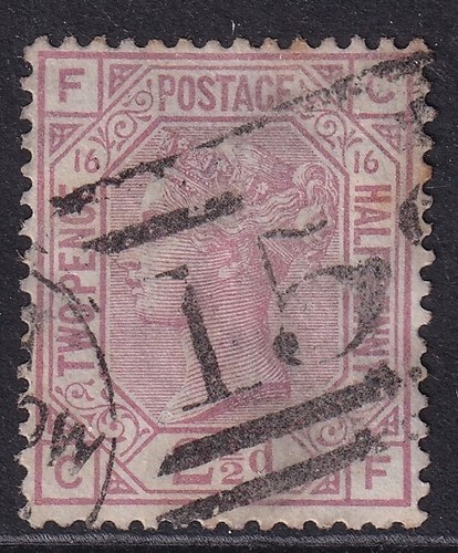 GB QV SG141, 2½d rosy mauve plate 16, USED. Cat £85.