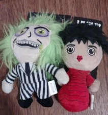 Beetlejuice And Lydia Halloween Squeaky Plush 2 Pk Dog Toy From Fetch For Pets