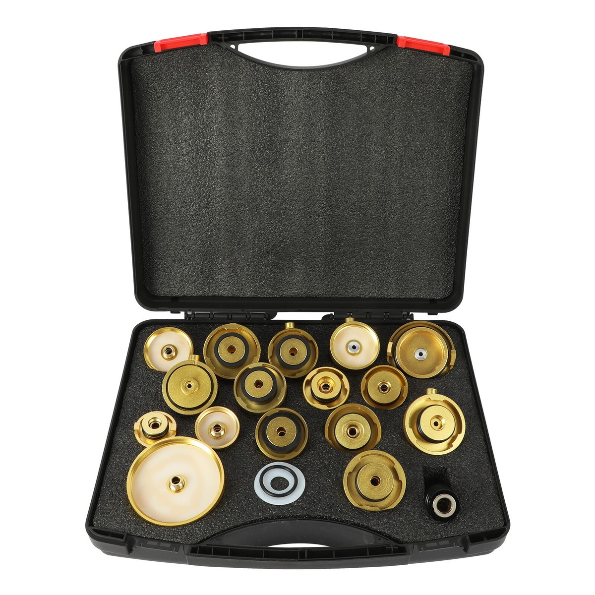 QWORK Bremsenentlüftungs-Adapter Set, 17 Teile - Für Bremsflüssigkeitswechsel
