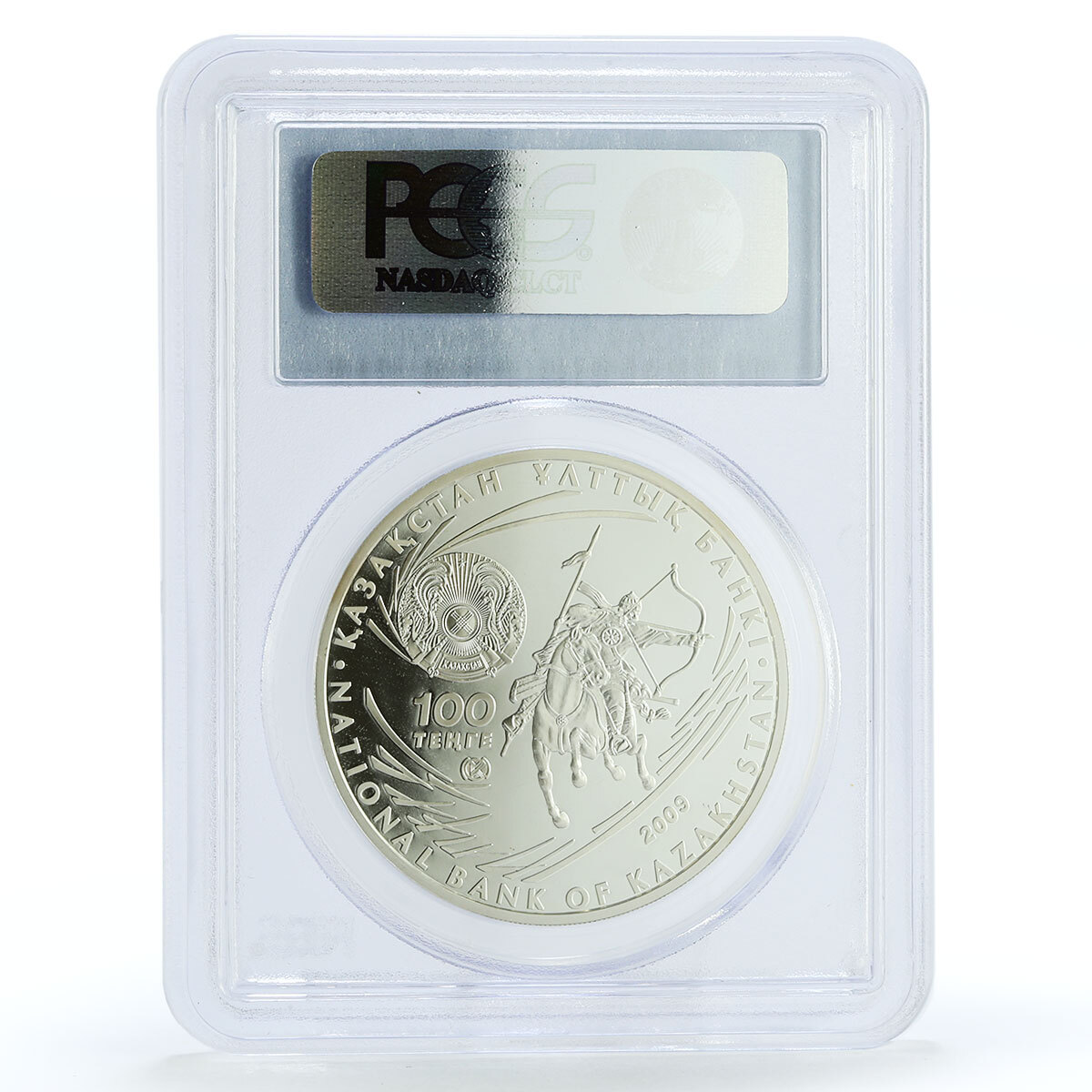 Kazakhstan 100 tenge History Politics Attila the Hun PR70 PCGS