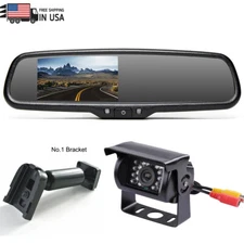 iPoster 4.3'' Rear View Mirror Monitor Reversing HD Backup Camera For Truck