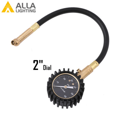 2'' Portable Tire Pressure Gauge Dial Easy Reading 60 PSI,for Car emergency kit