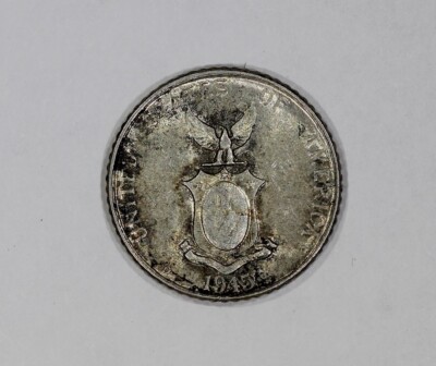 エリカ1 1945-D U.S. Philippines Silver 10 Centavos Coin | eBay