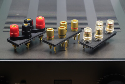 Luxman R-1500E speaker terminal upgrade kit