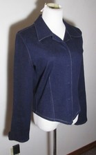 Women's Equestrian Blue Soft Denim Jacket Size S