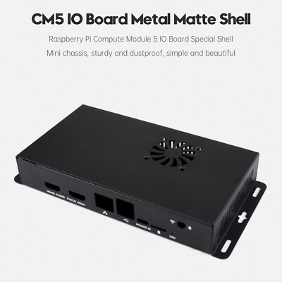 Raspberry Pi CM5 IO Expansion Board Enclosure Metal Heat Dissipation Enclosure B