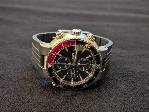 Oris TT1 Titanium Chrono 47mm 7599 Strap and Bracelet inc. Last Serviced 8/2024 - Picture 3 of 18