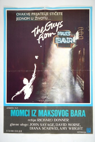 INSIDE MOVES / THE GUYS FROM MAX'S BAR Original YU movie poster 1980 JOHN SAVAGE