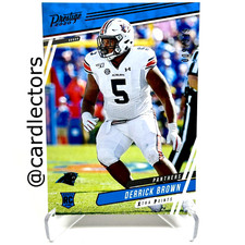 2020 Panini Prestige Football DERRICK BROWN 234 RC Red Xtra Points /399 PANTHERS