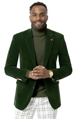 Kent & Park J134 Velvet Slim Fit Blazer Green | eBay Kent & Park J134 Velvet Slim Fit Blazer Green | eBay