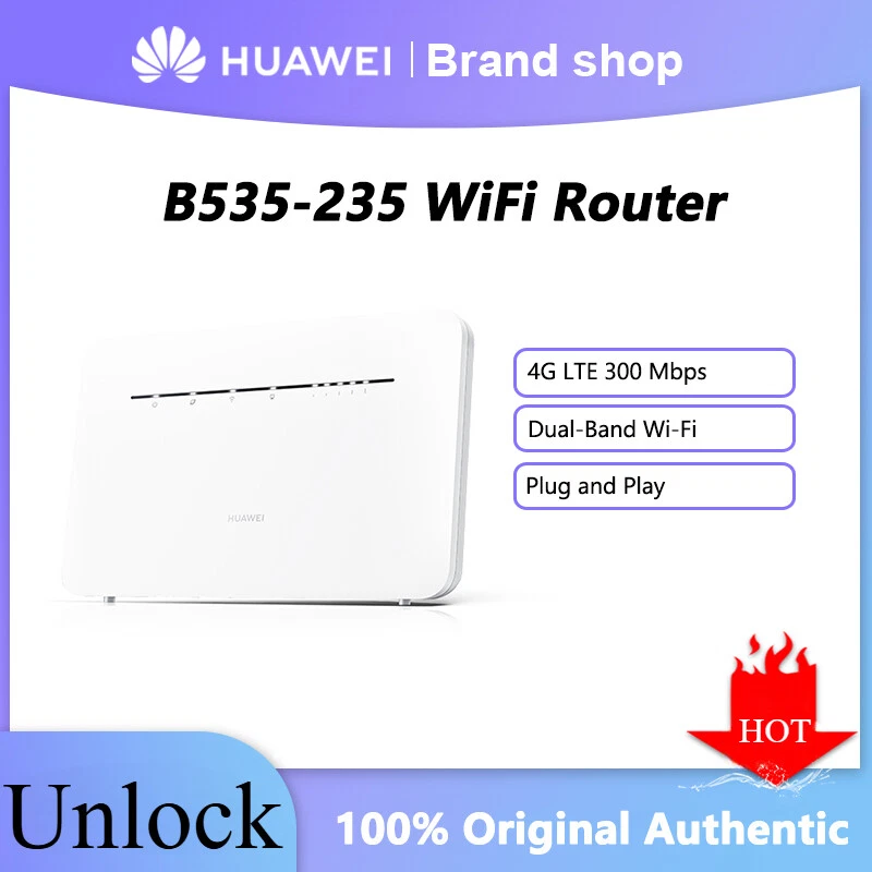 HUAWEI B535 B535-235a Router 4G+ LTE 300Mbps CAT7+ SMA UNLOCKED Sim Slot - Bild 1 von 4