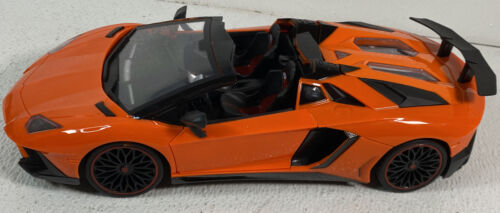 WonderPlay 27mhz 1:18 R/C Car W/Headlights & Opening Doors Orange Tested - Picture 2 of 8