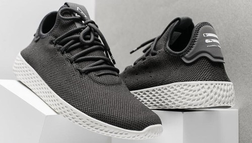 Adidas Tennis PW HU x Pharrell Williams Sneaker Carbon White CQ2162 Men 11 Shoes - Picture 7 of 11