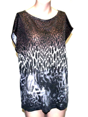 Marc Adam Shirt Animal Brown Grey_Size:44 Excellent Condition