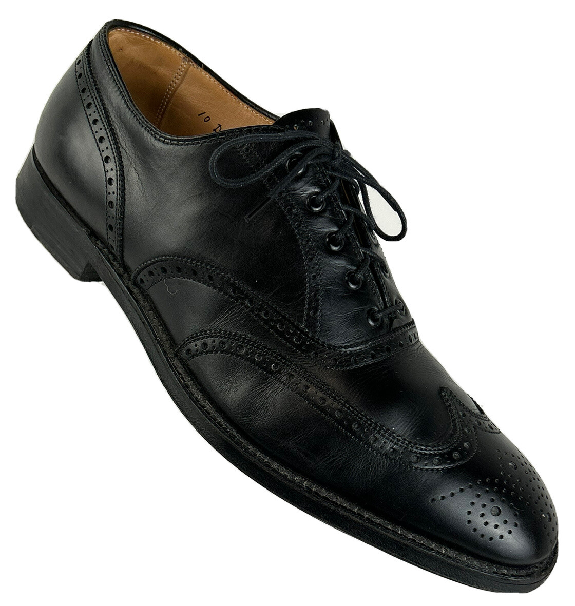 Vintage USA Brooks Brothers 10 D Wingtip Oxford Dress Shoes  display picture 2