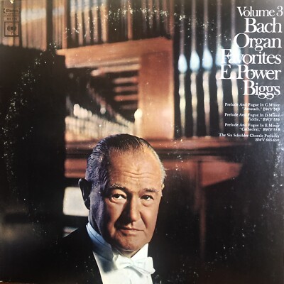 Bach Organ Favorites Vol.3 E.Power Biggs Columbia Records  LP