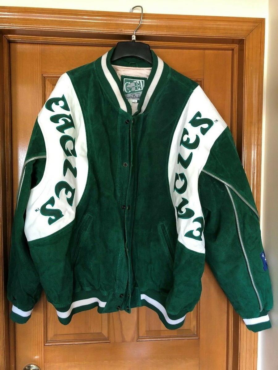 GIII レザー スタジャン フィラデルフィア EAGLES NFL bboy BNWOT Mens Philadelphia Eagles Vintage Leather/Suede Jacket