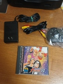 SNK Neo Geo CD Console Complete Set Black With Box & Manual & Soft Tested Used