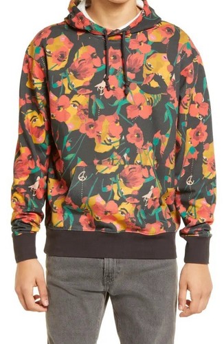 Nordstrom Cristina Martinez Floral Hoodie Pullover Gesichter Erwachsene Medium - Bild 1 von 7