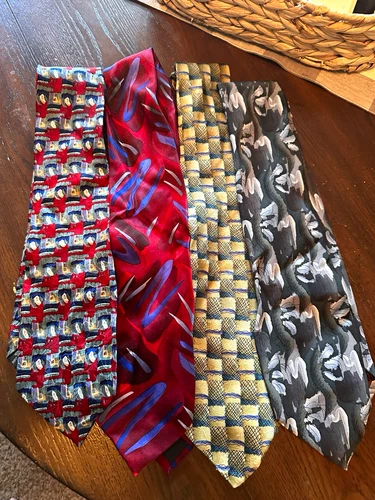 Lot of 4 Jerry Garcia Men’s Classic Ties - product listing photo