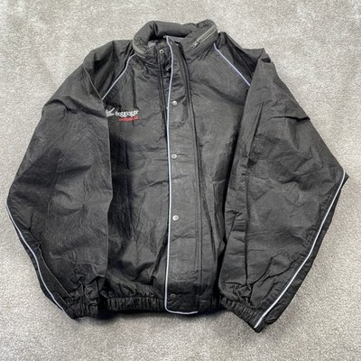 Frogg Toggs Outerwear Black Rain Jacket Reflective Trim Mens Small Polypropylene