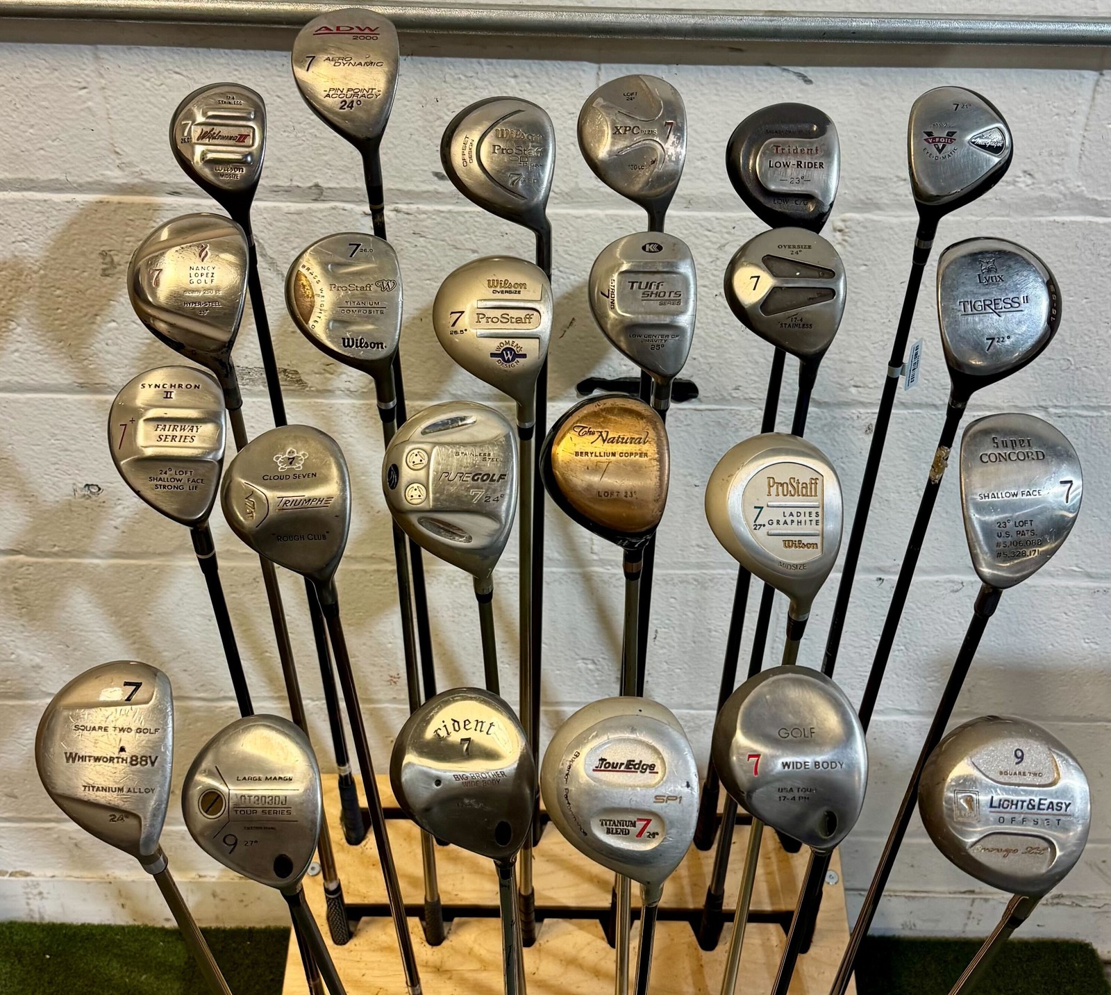 Wholesale Lot of 40 Golf Clubs - Assorted Fairway Woods
