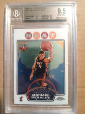MICHAEL BEASLEY 05-06 TOPPS CHROME RC #1821!!GRADED BGS GEM-MT 9.5!!!