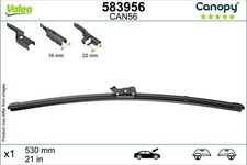 Valeo 583956 Wiper Blade Passenger Side Fits Audi BMW Land Rover Lexus Mazda VW