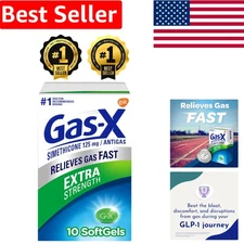 Extra Strength Gas Relief Softgels with Simethicone 125 mg - 10 Count, Quick ...
