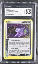 CGC 8.5 Sableye 10/100 EX Sandstorm Holo Swirl Pokemon Card on eBay