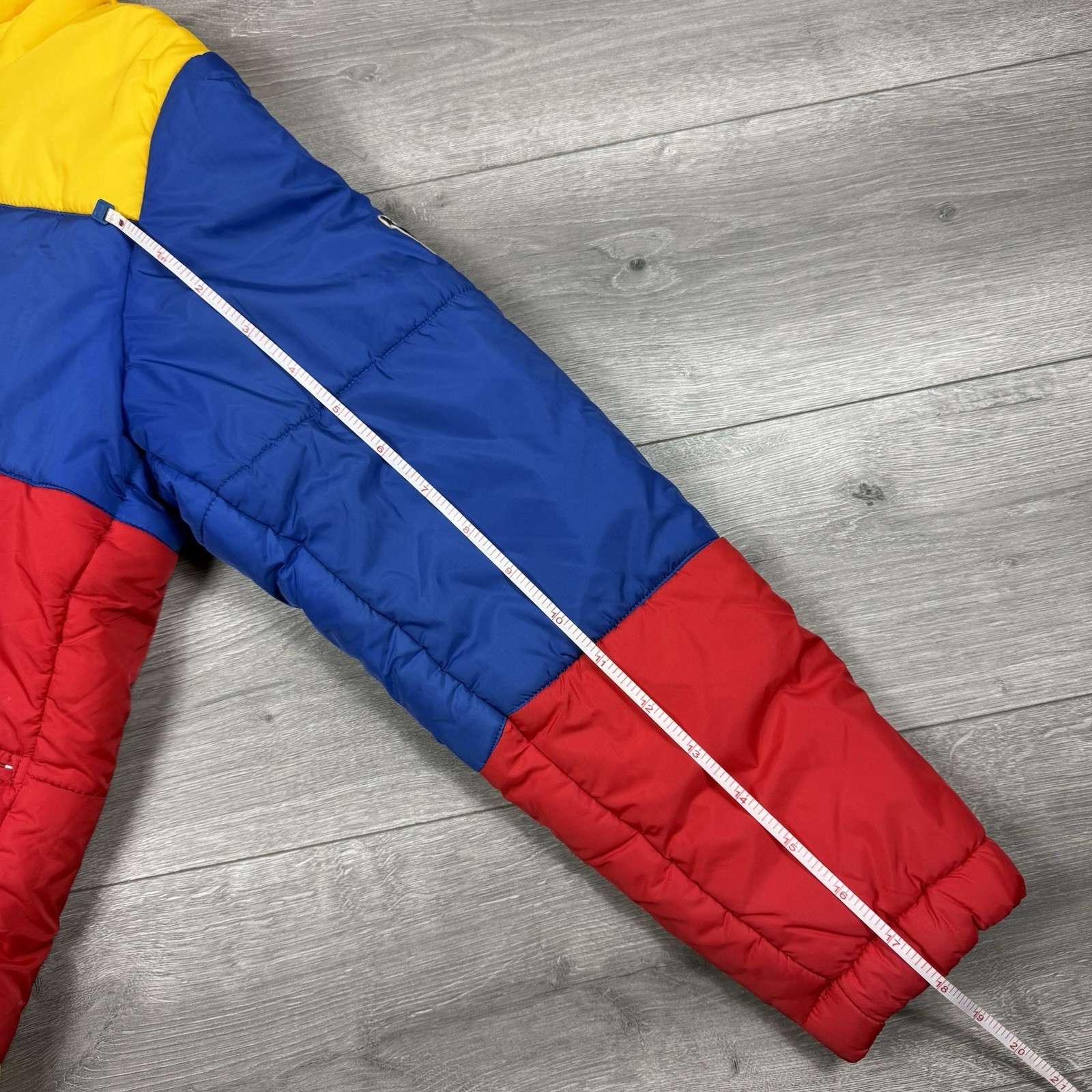 Moncler 1980s Vintage Early Grenoble Colour-Block Down Ski Jacket - Size Large thumbnail 19