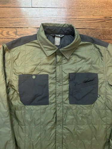 EUC Mountain Hardwear Hemdjacke Herren Large grün leicht gesteppt wattiert Druckknopf - Bild 2 von 14