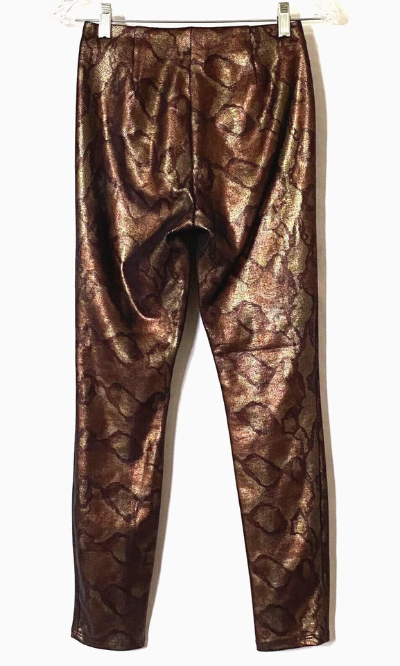 Pantalones al Tobillo Madre Cintura Alta Sin Costuras Looker 27 Multicolor Textura Serpiente Foto 4 de 4