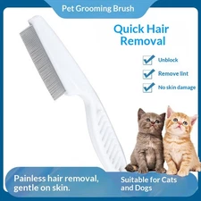 Pet Flea Comb - Serrated Teeth for Lice/Hair/Dander, Cat & Dog
