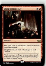 Magic Blasphemous Act NM Double Masters