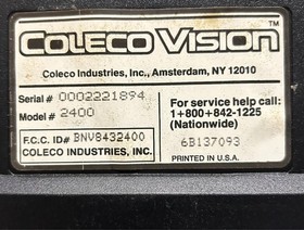 Colecovision System, console with Donkey Kong & Star Wars - Coleco - tested