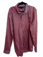 Oxford Slim Fit Long Sleeve Button Up Collared Shirt Size L