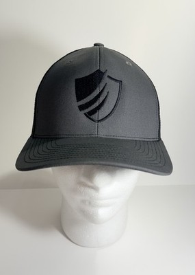 NWOT Charcoal Gray Trucker Hat Shield Logo Life Academy School Terre Haute IN