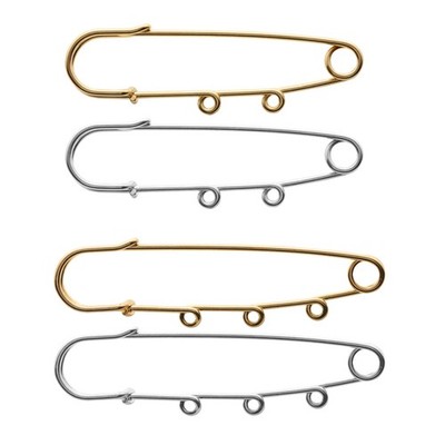 Iron Safety Brooch Pins 68mm, 78mm Sizes Jewelry Making Findings 1 piece